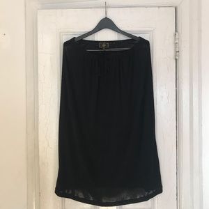 Fendi jersey draw-string skirt
